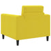 Fauteuil Lichtgeel Stof