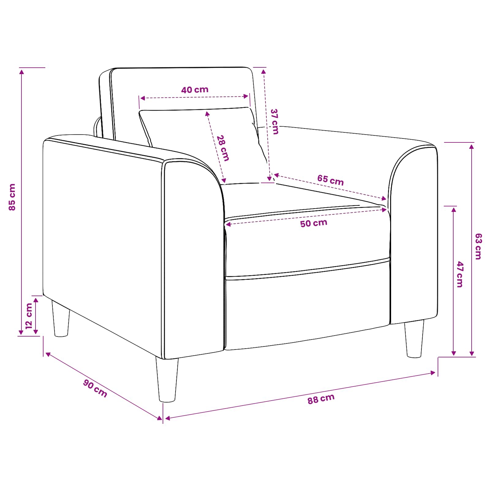 Fauteuil Bruin Kunstleer