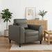 Fauteuil Grijs Kunstleer