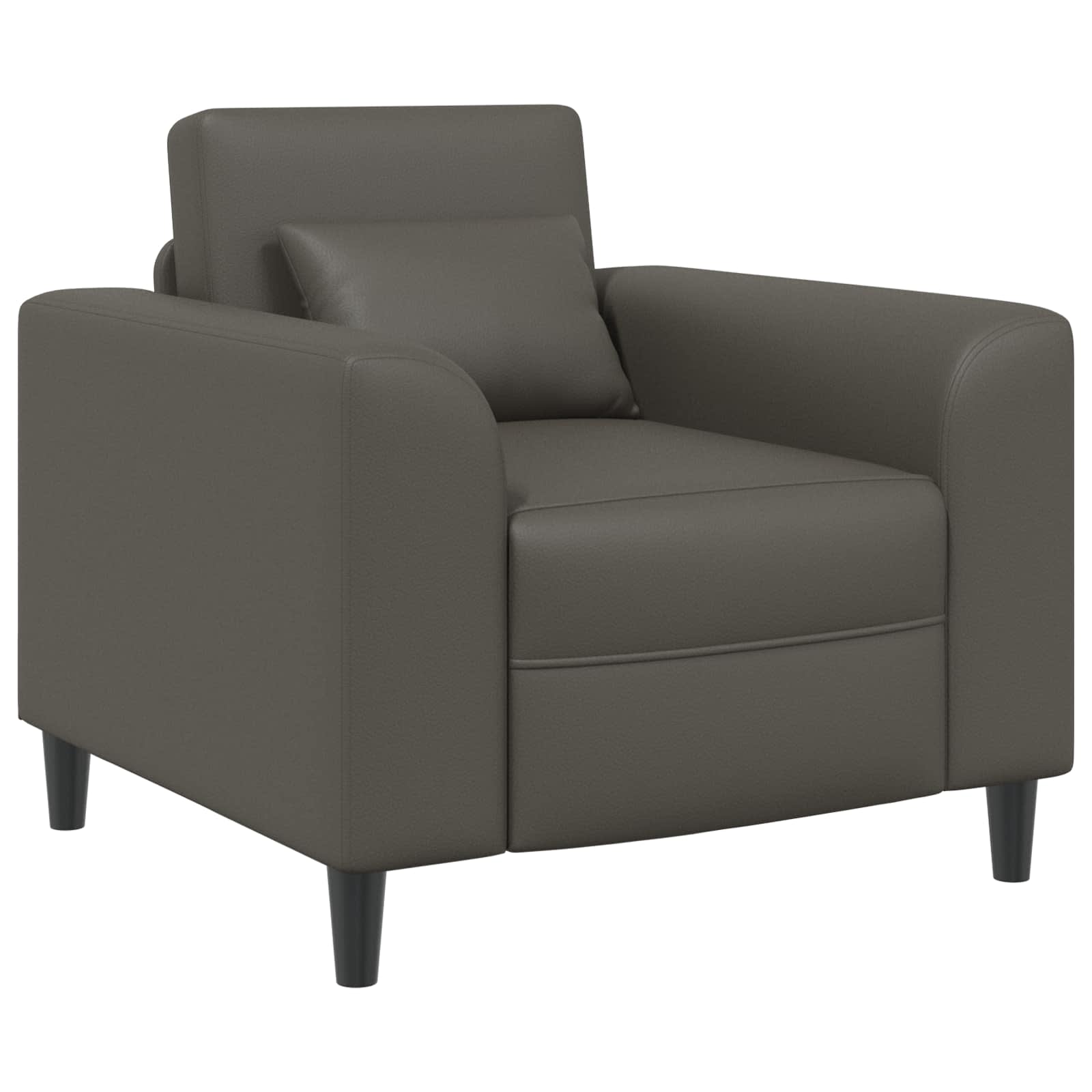 Fauteuil Grijs Kunstleer