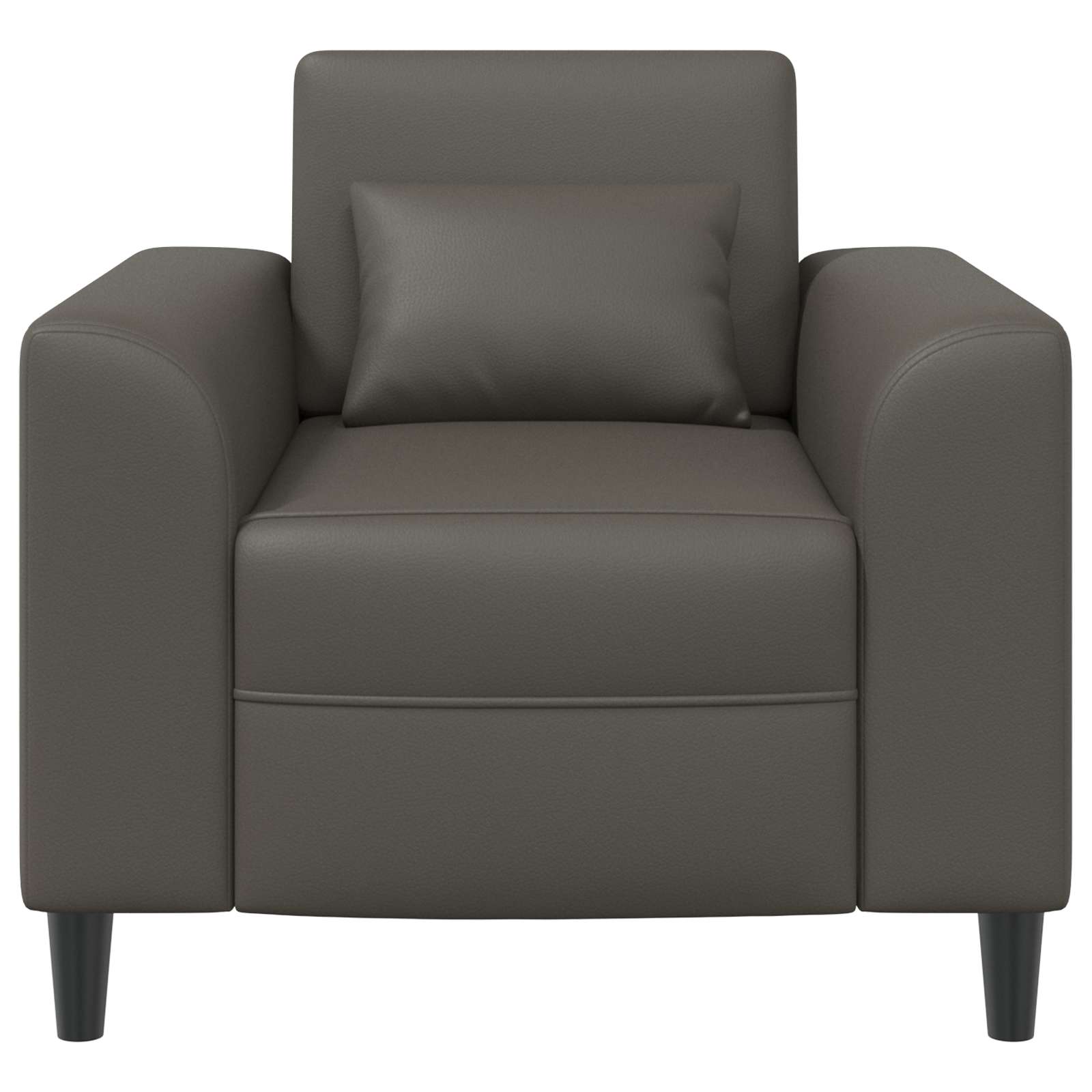 Fauteuil Grijs Kunstleer