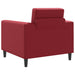 Fauteuil Wijnrood Kunstleer