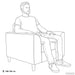 Fauteuil Wijnrood Kunstleer