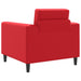 Fauteuil Rood Kunstleer