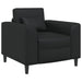 Fauteuil Zwart Kunstleer