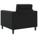 Fauteuil Zwart Kunstleer