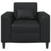 Fauteuil Zwart Kunstleer