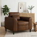 Fauteuil Bruin Nep Suede Leer