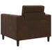 Fauteuil Bruin Nep Suede Leer