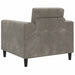 Fauteuil Lichtgrijs Nep Suede Leer