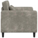 Fauteuil Lichtgrijs Nep Suede Leer