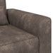 Fauteuil Donkergrijs Nep Suede Leer