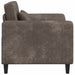 Fauteuil Donkergrijs Nep Suede Leer