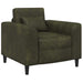 Fauteuil Legergroen Nep Suede Leer Leger groen