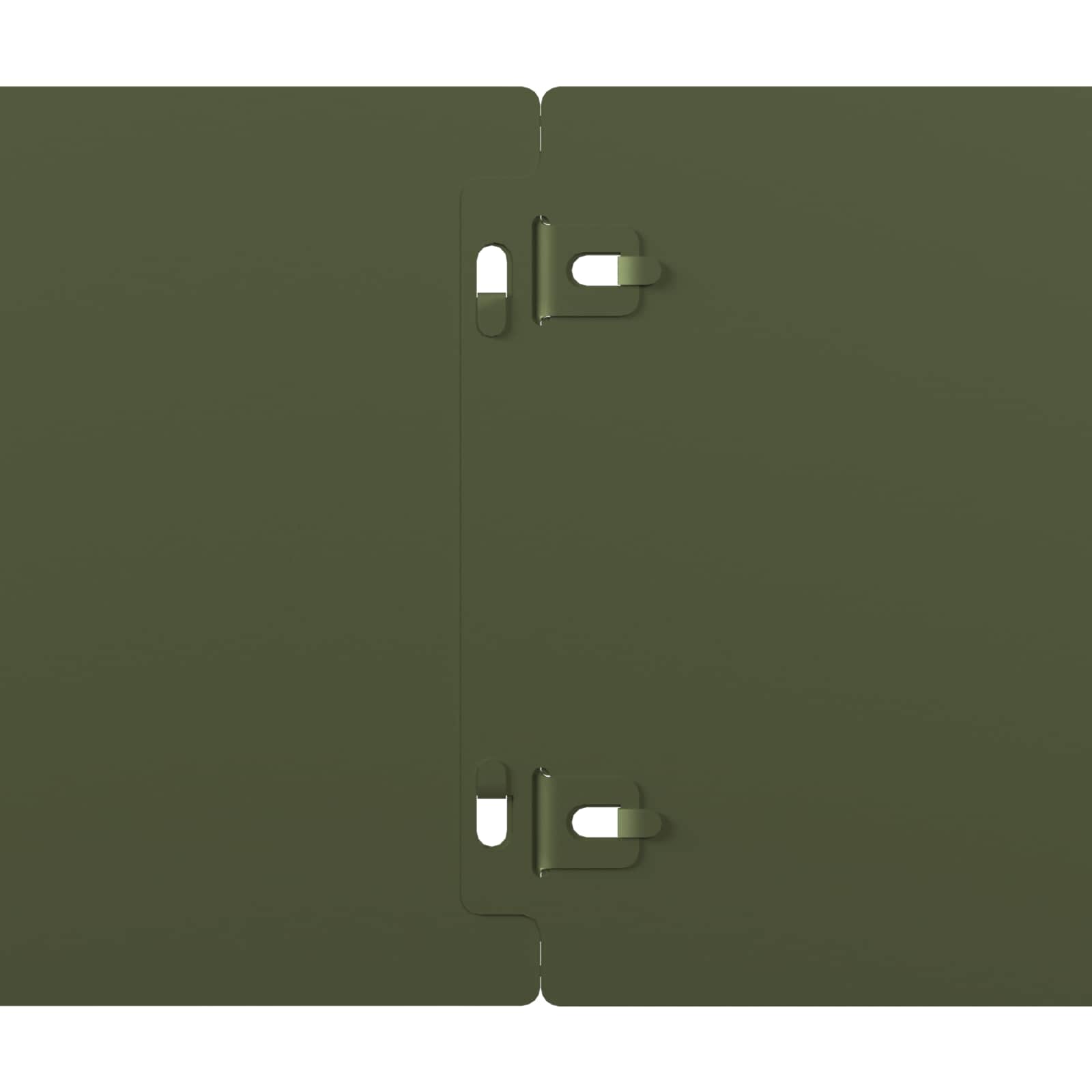Gazonrand 30 st 15 x 103 cm Staal Olijfgroen