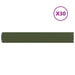 Gazonrand 30 st 15 x 103 cm Staal Olijfgroen
