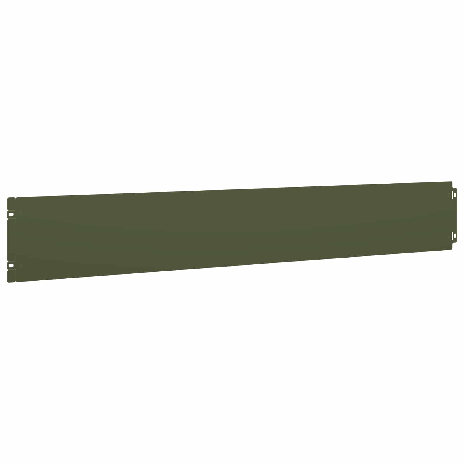 Gazonrand 30 st 15 x 103 cm Staal Olijfgroen
