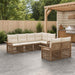Tuinbankenset 7 st 7-Aantal zitplaatsen Beige poly rattan