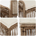 Tuinbankenset 6 st 6-Aantal zitplaatsen Beige poly rattan