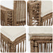 Tuinbankenset 7 st 7-Aantal zitplaatsen Beige en Crème Wit