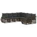 Tuinbankenset 8 st 8-Aantal zitplaatsen Grijs poly rattan
