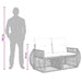 Tuinbankenset 8 st 8-Aantal zitplaatsen Beige poly rattan