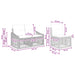 Tuinbankenset 6 st 6-Aantal zitplaatsen Beige poly rattan