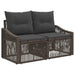 Tuinbankenset 7 st 7-Aantal zitplaatsen Grijs poly rattan