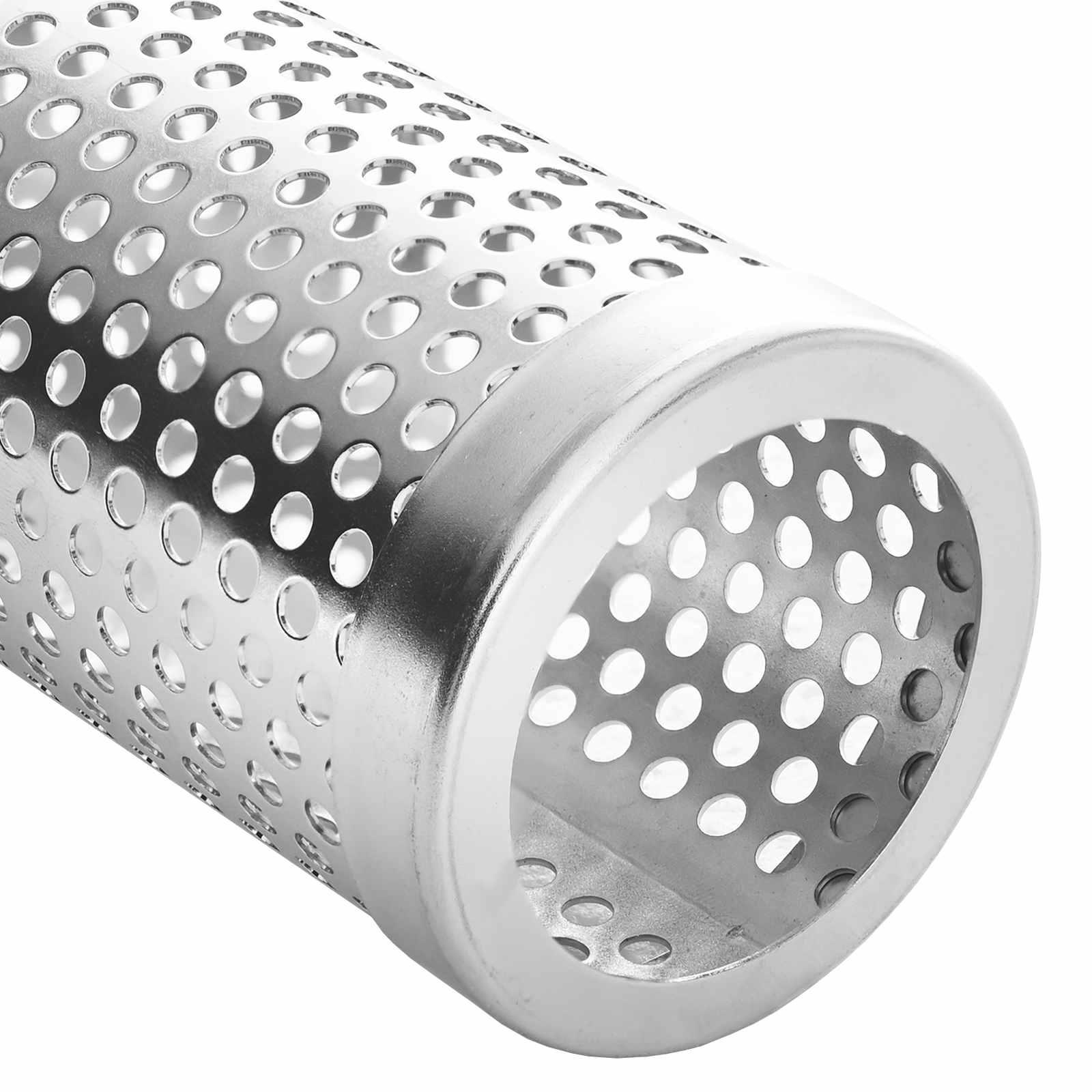 Rookbuis 2 st Ø 5 x 30 cm Roestvrij staal 304 zilver