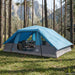 Gezinstent met regenzeil waterdicht 10-persoons Blauw