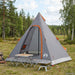3-persoons Grijs en Oranje 185T Polyester met PU Coating