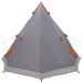 3-persoons Grijs en Oranje 185T Polyester met PU Coating