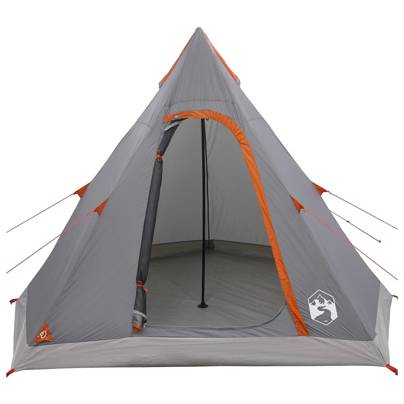 3-persoons Grijs en Oranje 185T Polyester met PU Coating