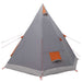 3-persoons Grijs en Oranje 185T Polyester met PU Coating