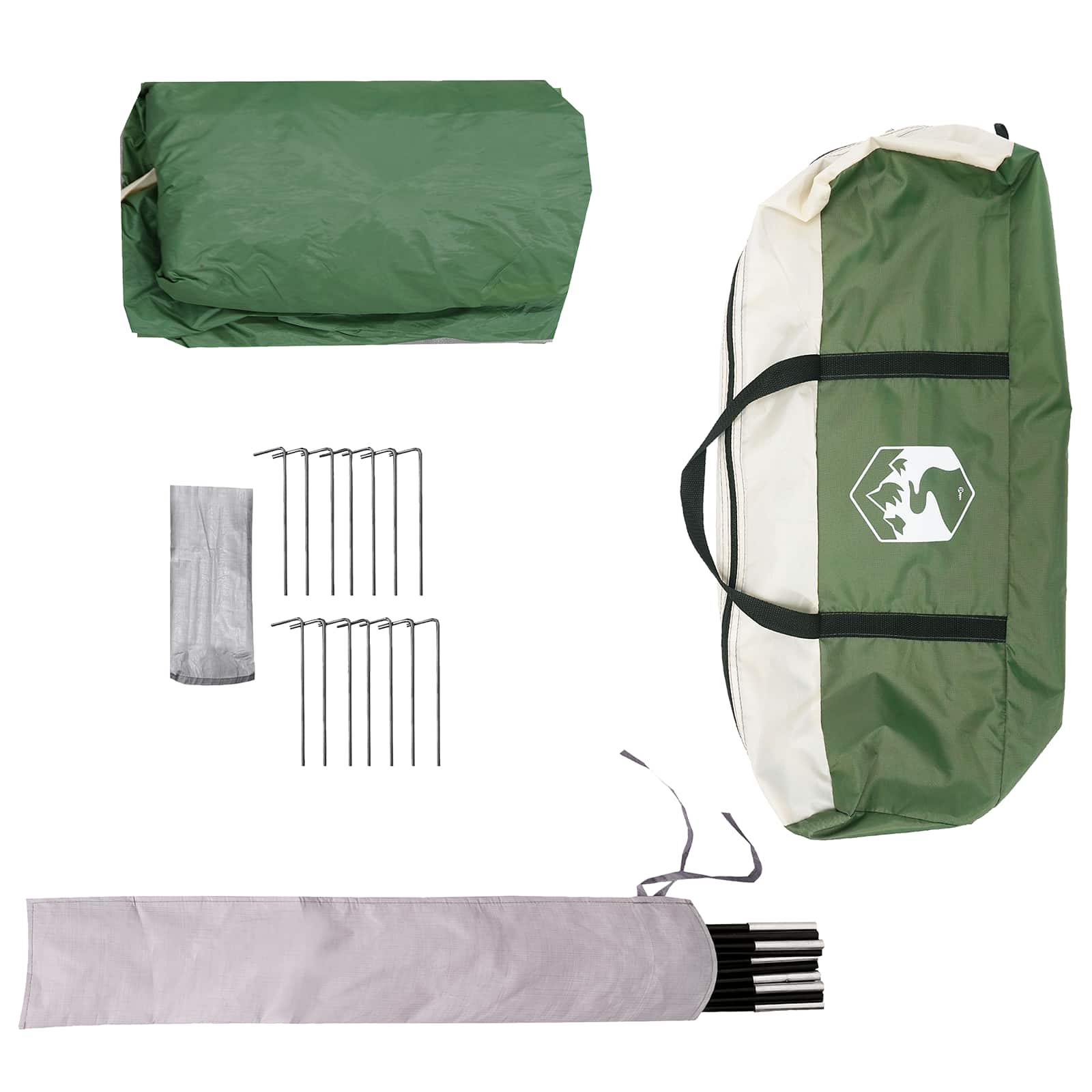 Waterdichte Tent Groen 185T Polyester met PU Coating