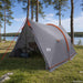 Waterdichte Tent Grijs en Oranje 185T Polyester met PU Coating