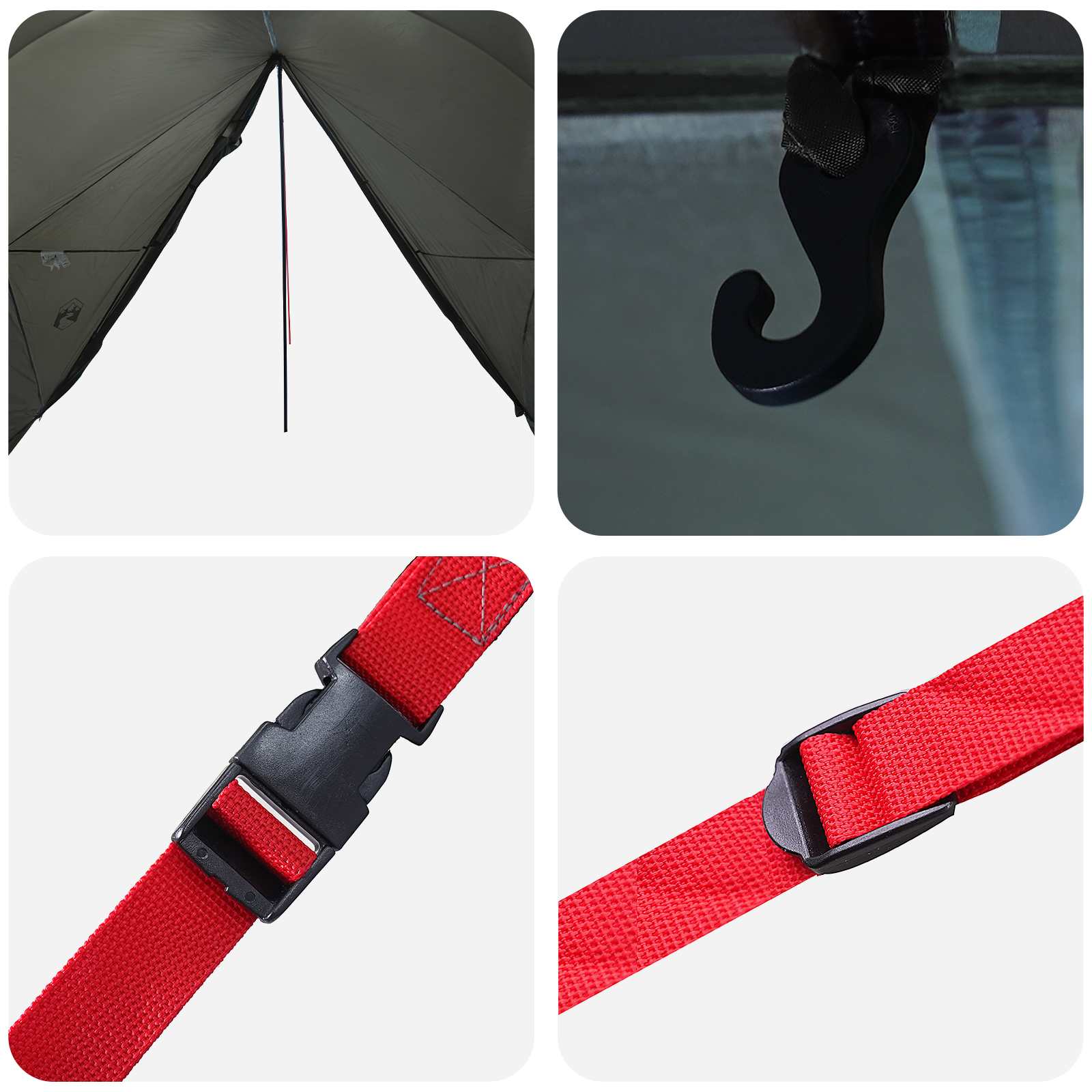 Waterdichte Tent Legergroen 185T Polyester met PU Coating