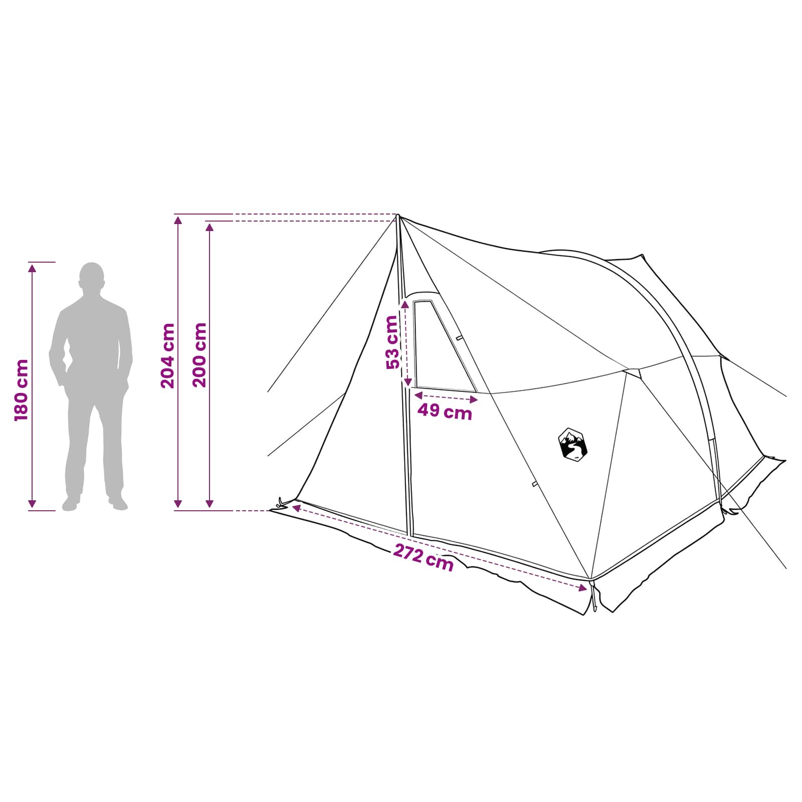 Waterdichte Tent Legergroen 185T Polyester met PU Coating