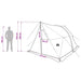Waterdichte Tent Legergroen 185T Polyester met PU Coating