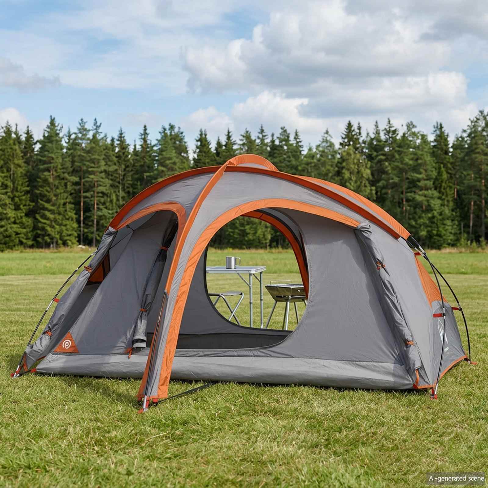 Trekkingtent met regenhoes waterdicht 2-persoons