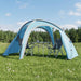 Trekkingtent met regenhoes waterdicht 3-persoons Blauw