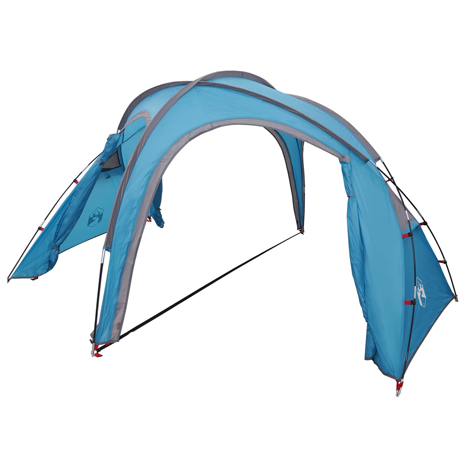Trekkingtent met regenhoes waterdicht 3-persoons Blauw