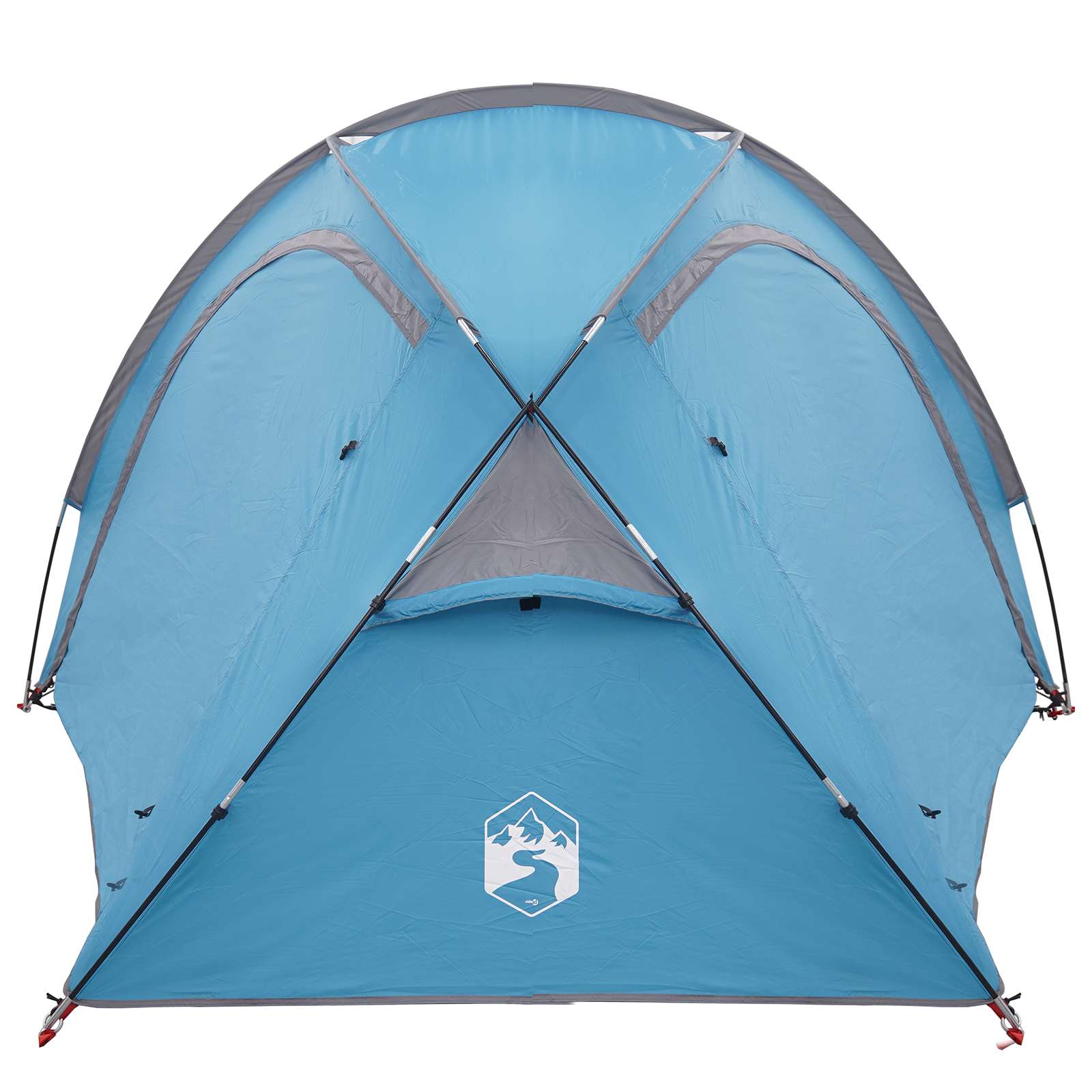 Trekkingtent met regenhoes waterdicht 3-persoons Blauw