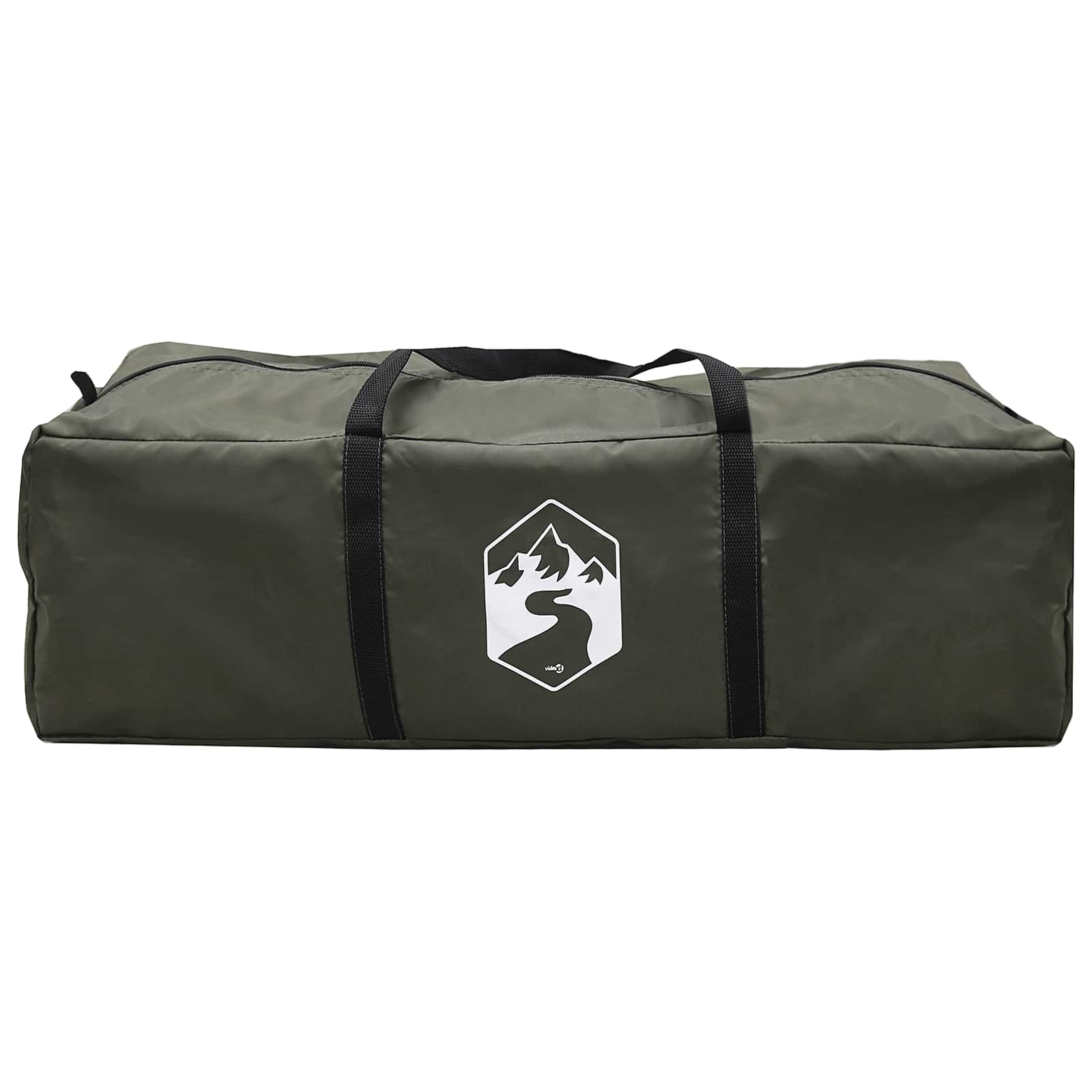 Trekkingtent met regenhoes waterdicht 3-persoons Legergroen