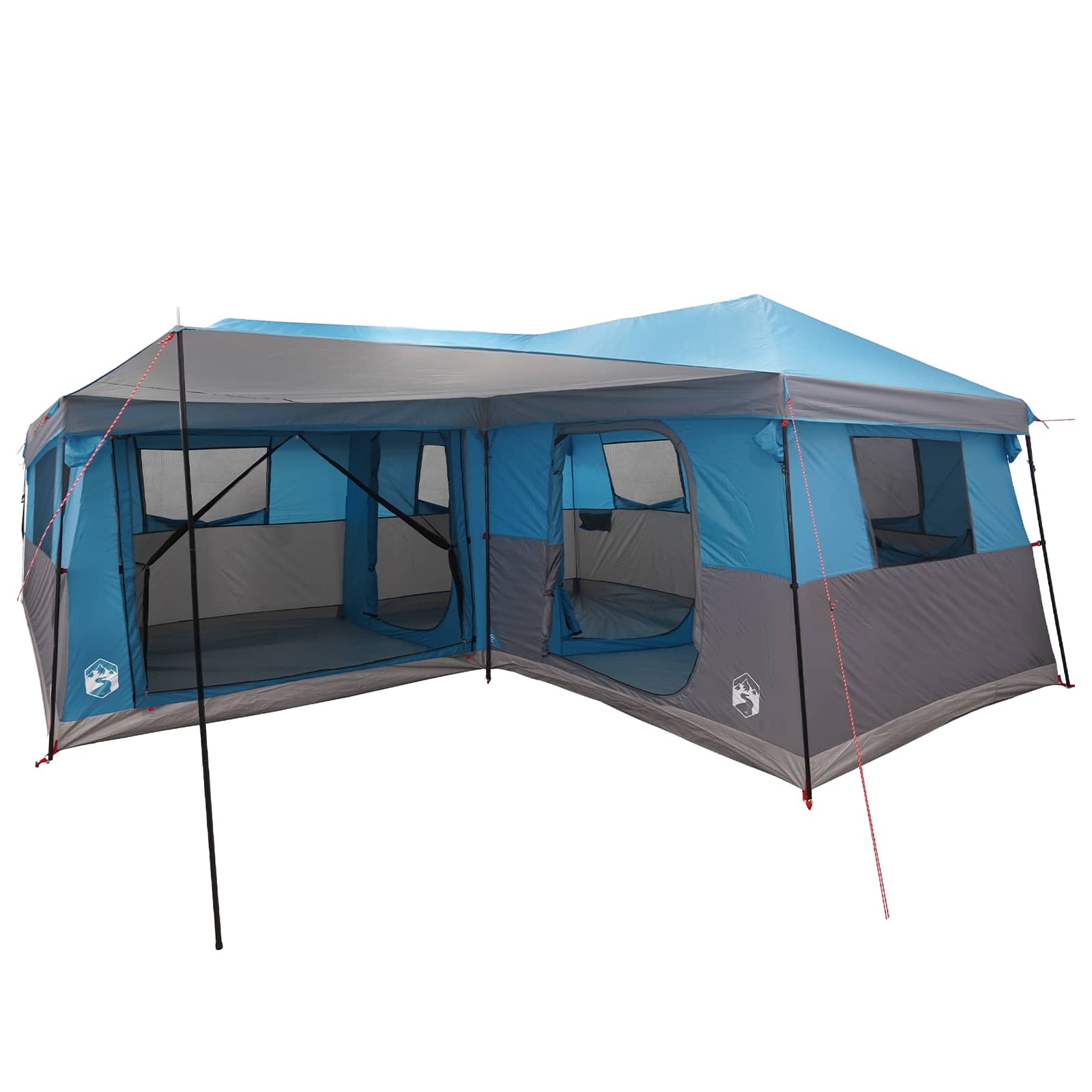 Familietent met regenhuif, waterafstotend 14-persoons Blauw
