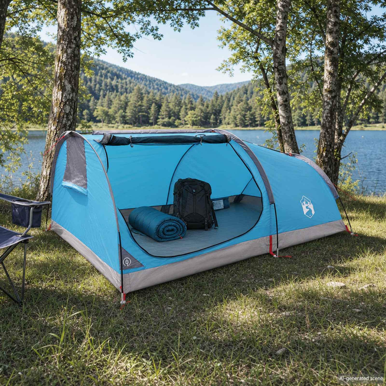Hiking Tent Waterdicht 1-persoons Blauw