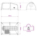 Hiking Tent Waterdicht 1-persoons Blauw