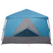 Gezinstent met regenzeil waterdicht 9-persoons Blauw
