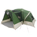 Trekkingtent met waterdichte regenfly 10-persoons Groen