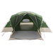 Trekkingtent met waterdichte regenfly 10-persoons Groen